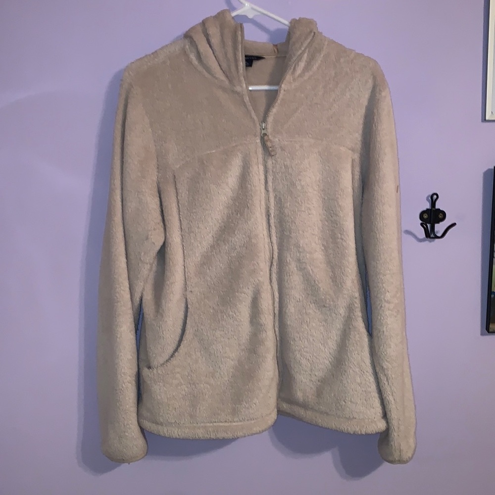 LANDS END fuzzy jacket